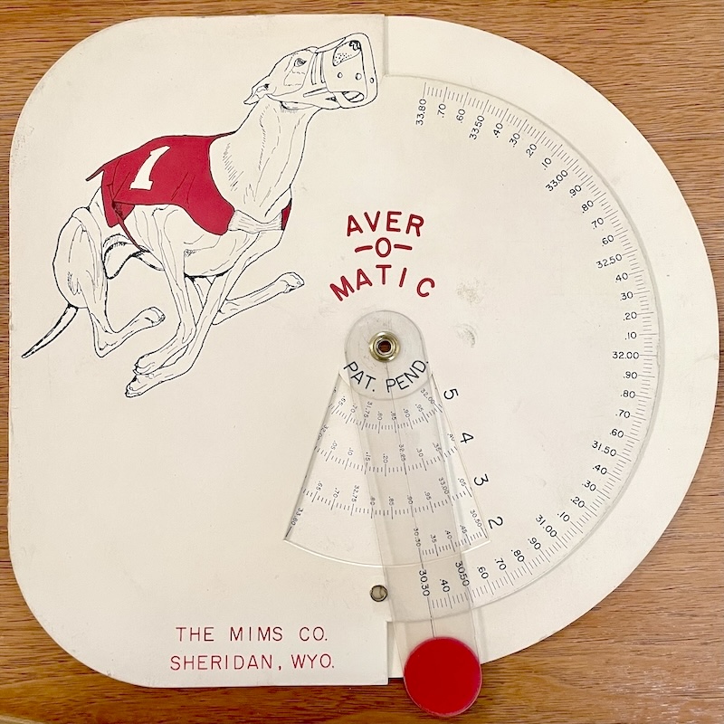 The original “Greyhound” version of the Aver-O-Matic. Image courtesy Marc Mims.