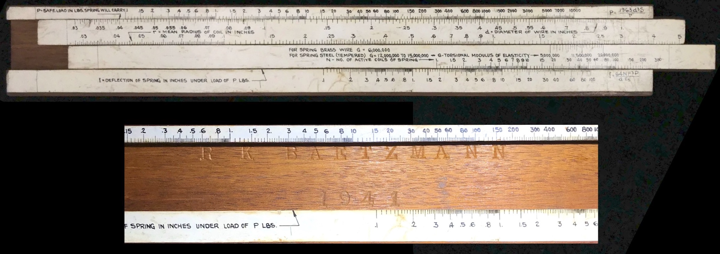 Image of the the two-slide construction and of the front well, with slides removed.