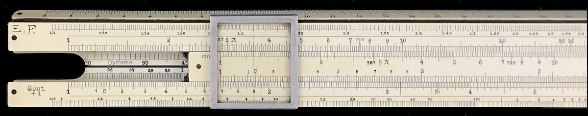 Voltage Drop calculation using FC Model 378 Electro Slide Rule.