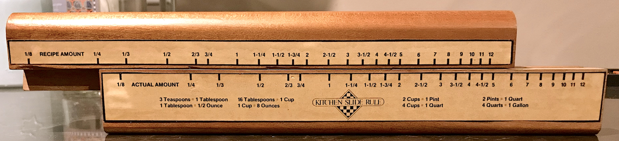 Kitchen Slide Rule