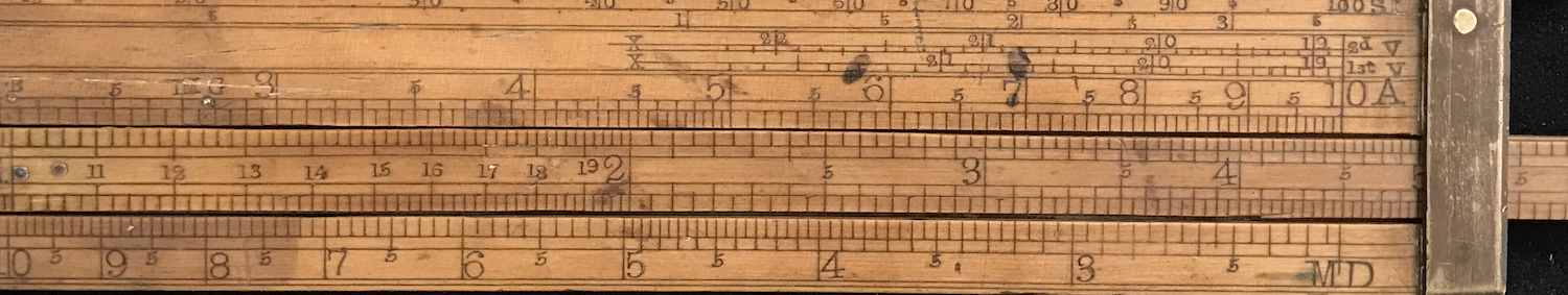 Close up of MD scale reading.