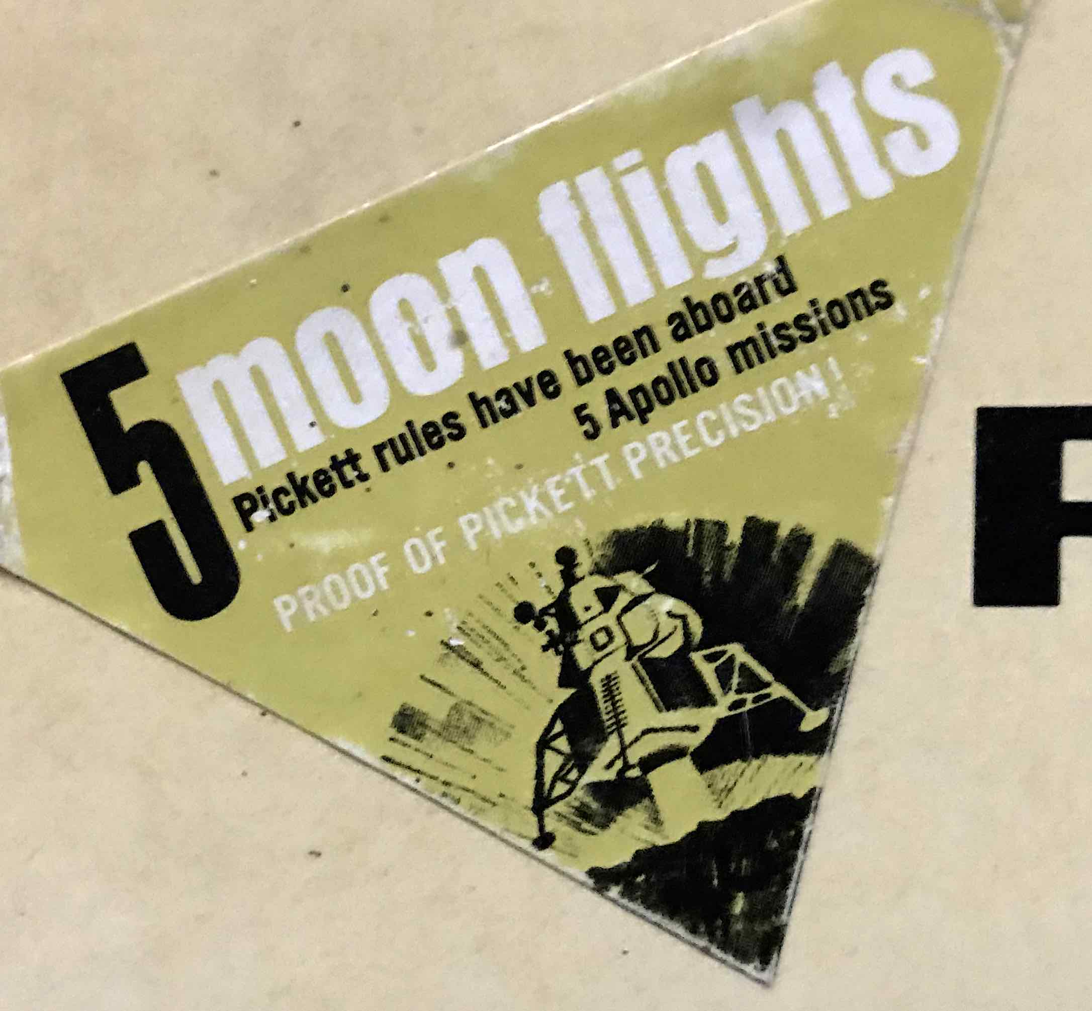 Sticker on outside of box.