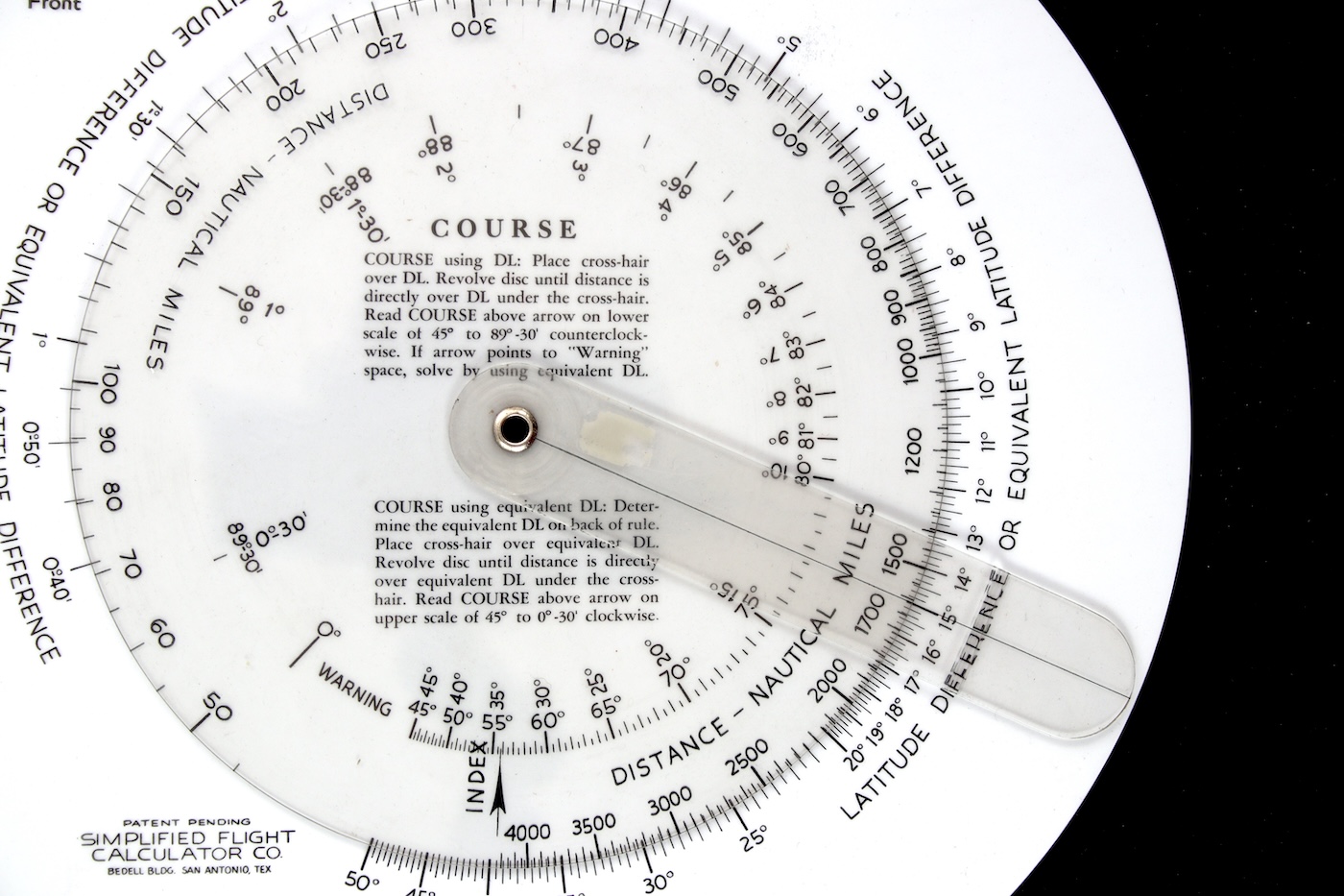 Settings to obtain The Rhumb Course.