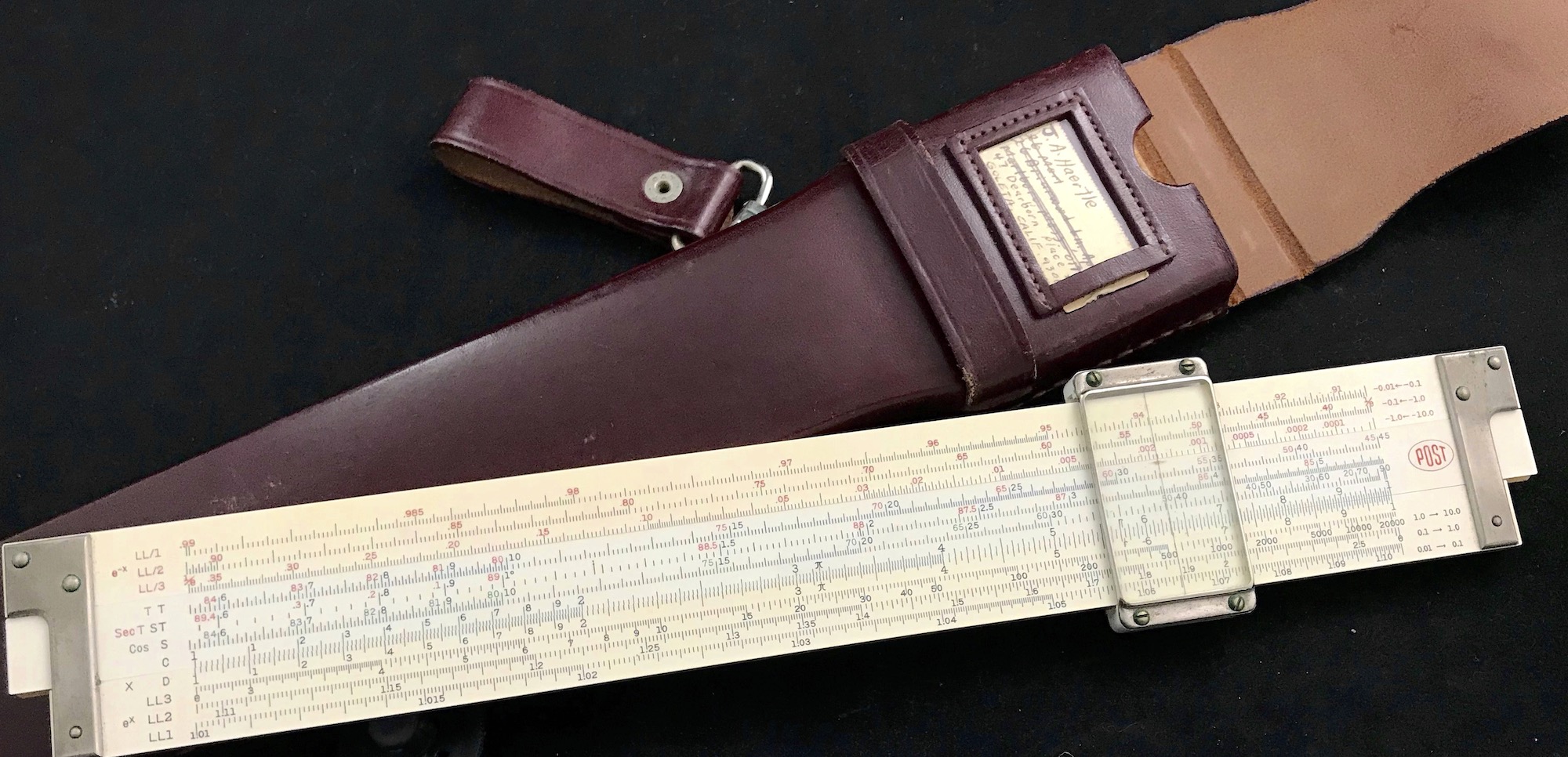 Versalog from 1966 belonging to J.A. Haertle.