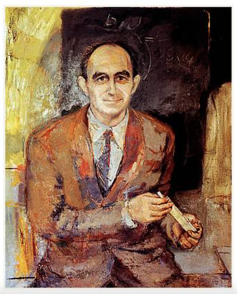 Painting, University of Chicago, commissioned by the American Institute of Physics.